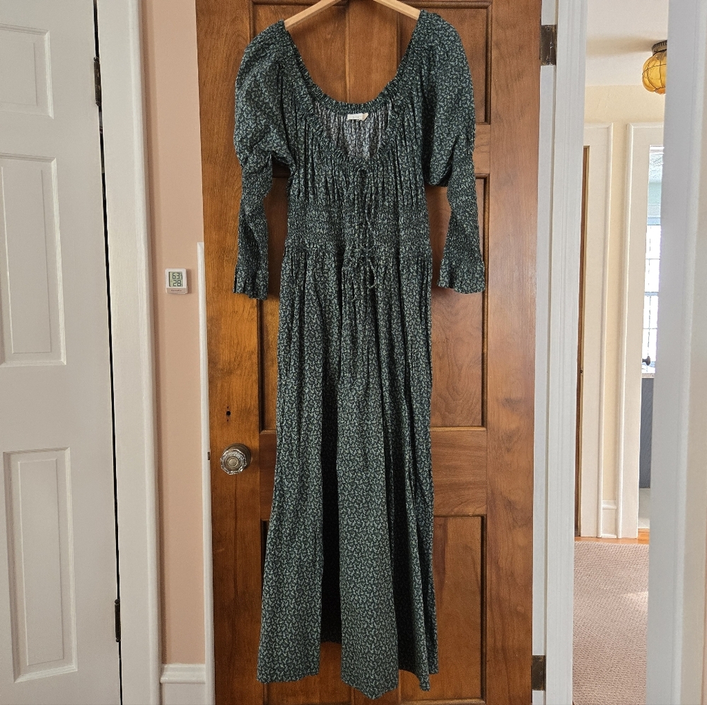 Doen Green Kaira Cotton Dress XL